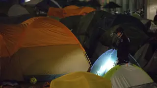 Disturbios en la protesta propalestina en Columbia
