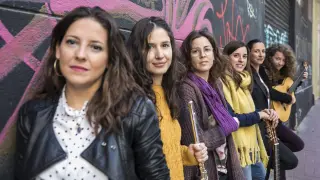 El grupo zaragozano de flamenco Komando Komare, en una imagen de noviembre de 2021.