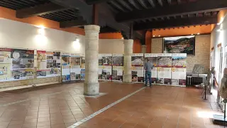 La exposición de los BIC paleontológicos vuelve a Teruel ‘visitando’ la localidad de Linares de Mora.
