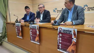 Presentación de la jornada técnica sobre el jamón en la Diputación.