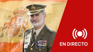 La jura de bandera del rey Felipe VI en Zaragoza, en directo