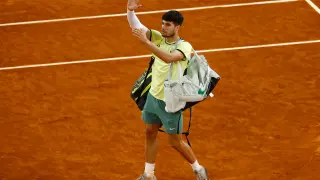 Carlos Alcaraz, tras caer derrotado en el reciente Madrid Open