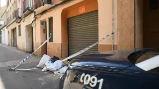 Muerte de una mujer en la calle de Boggiero de Zaragoza.