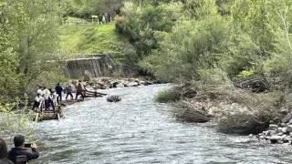 Emocionante descenso navatero del río Aragón Subordán