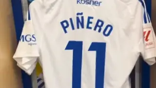 Maikel Mesa, dorsal 11 del Real Zaragoza, lucirá el apellido Piñeiro de su madre en la blanquilla.
