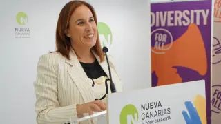 Lorena López, candidata de Nueva Canarias en la coalición de Sumar a las elecciones europeas del 9 de junio
