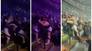 Violenta pelea en un concierto de Bad Bunny en Dallas, Estados Unidos.