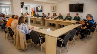 Reunión de alcaldes de la comarca de Valdejalón con la subdelegada del Gobierno en Aragón, Noelia Herrero