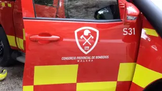 Camión del Consorcio Provincial de Bomberos de Málaga.