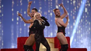 Actuación de Nebulossa en la segunda semifinal de Eurovisión 2024