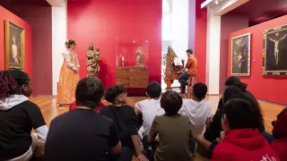 Una de las actividades teatralizadas en el Museo Goya.