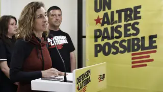 La candidata de la CUP a la Generalitat, Laia Estrada, valoró los resultados obtenidos por la formación política este domingo en las elecciones catalanas.