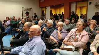 La charla informativa, el pasado martes en el Centro Buñuel Calanda, despertó un gran interés. heraldo