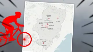 Accidentes con ciclistas fallecidos en Aragón.