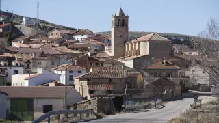 ARAGÓN, PUEBLO A PUEBLO. PANCRUDO. Comarca: Comunidad de Teruel. Vista de Pancrudo desde la carretera. Autor: URANGA, LAURA Fecha: 27/02/2019 Propietario: Heraldo de Aragón Id: 2019-457569 [[[HA ARCHIVO]]]
