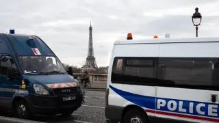 Imagen de archivo de un furgón policial en Francia