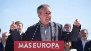 El secretario general del PSOE de Andalucía y Portavoz del Grupo Parlamentario Socialista, Juan Espadas