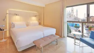 Imagen de una habitación en un hotel de 4 estrellas de Zaragoza