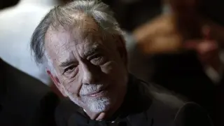 El director Francis Ford Coppola tras el visionado de su nueva película 'Megalopolis' en el 77 Festival de cine de Cannes.