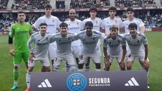 Alineación del Deportivo Aragón en Pontevedra