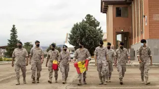 Militares del EADA, de la Base Aérea de Zaragoza