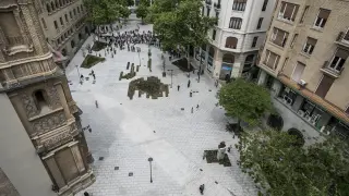 La Fundación Ingenio Azul quiere convertir la plaza de Santa Engracia en un museo de escultura al aire libre