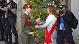 Natalia Chueca recibe a la princesa Leonor