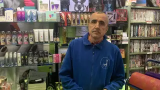 Francisco García, empleado del sex shop Eurovisex.