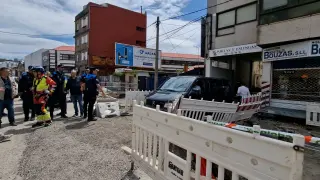 Fallece un bombero en Vigo tras derrumbarse una pared mientras inspeccionaba una vivienda