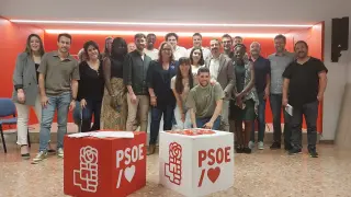 Rosa Serrano ha mantenido este sábado un encuentro con jóvenes de la provincia de Huesca organizado por Juventudes Socialistas de Aragón.