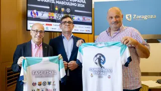 Presentación del Campeonato de España, este lunes en el Ayuntamiento de Zaragoza.