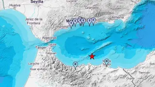 Terremoto de magnitud 4,2 con epicentro frente a las costas de Melilla y sentido en municipios costeros de Málaga y Granada.