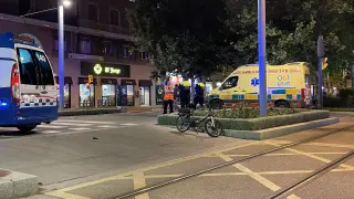 Atropello de bici a una ambulancia