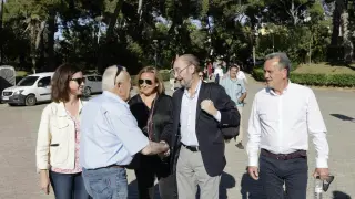 Elecciones europeas en Zaragoza: mitin del PSOE, con Pilar Alegría y Javier Lambán, en el Parque Grande