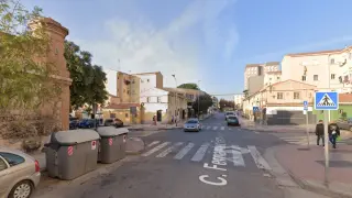Una imagen de la calle Virgen del Pilar (Málaga), donde se produjo el tiroteo.