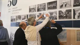 Acto de celebración de los 50 años del Colegio Universitario de Huesca.