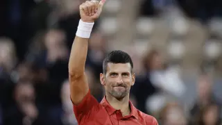 Novak Djokovic tras su triunfo en París