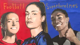 Un mural homenajea a las 'superheroínas' del Barça femenino