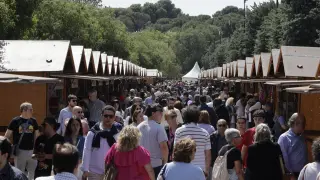 Inauguración de la Feria del Libro de Zaragoza, este sábado.