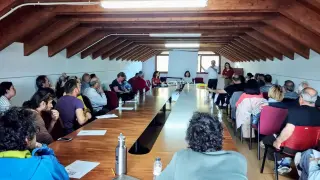 Última reunión del plan de movilidad en el municipio de Fanlo, a la que asistieron 42 personas.