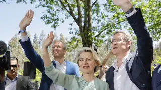 Von der Leyen visita Galicia con motivo de la campaña de las elecciones europeas