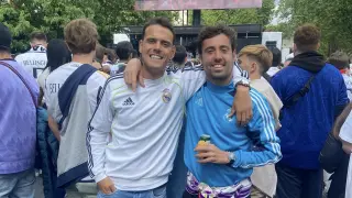 Javier Valimañas y David Palos, en Londres antes de la gran final.