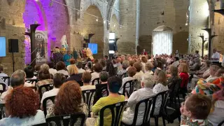 Lorenzo Caprile estuvo el sábado en Fraga para dar una conferencia.