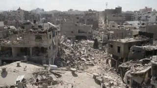 Edificios destruidos en Yabalia, en el norte de la Franja de Gaza, a causa de la ofensiva del Ejército de Israel (archivo)..30/05/2024 [[[EP]]]