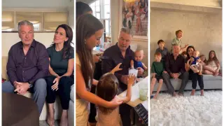 Capturas del vídeo del anuncio del reality show sobre la familia del actor Alec Baldwin.