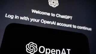 Fotografía de archivo del logo de ChatGPT y Open AI.