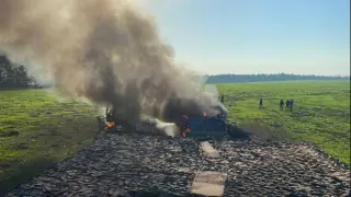 Imagen del ataque ucraniano en Bélgorod