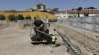 Obras para la construcción de 112 pisos de alquiler asequible en Las Fuentes.