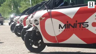 La empresa Minits ha desplegado este martes los primeros cien vehículos por toda la ciudad