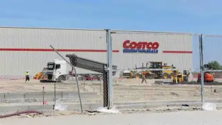 Obras del supermercado Costco en Plaza en Zaragoza.